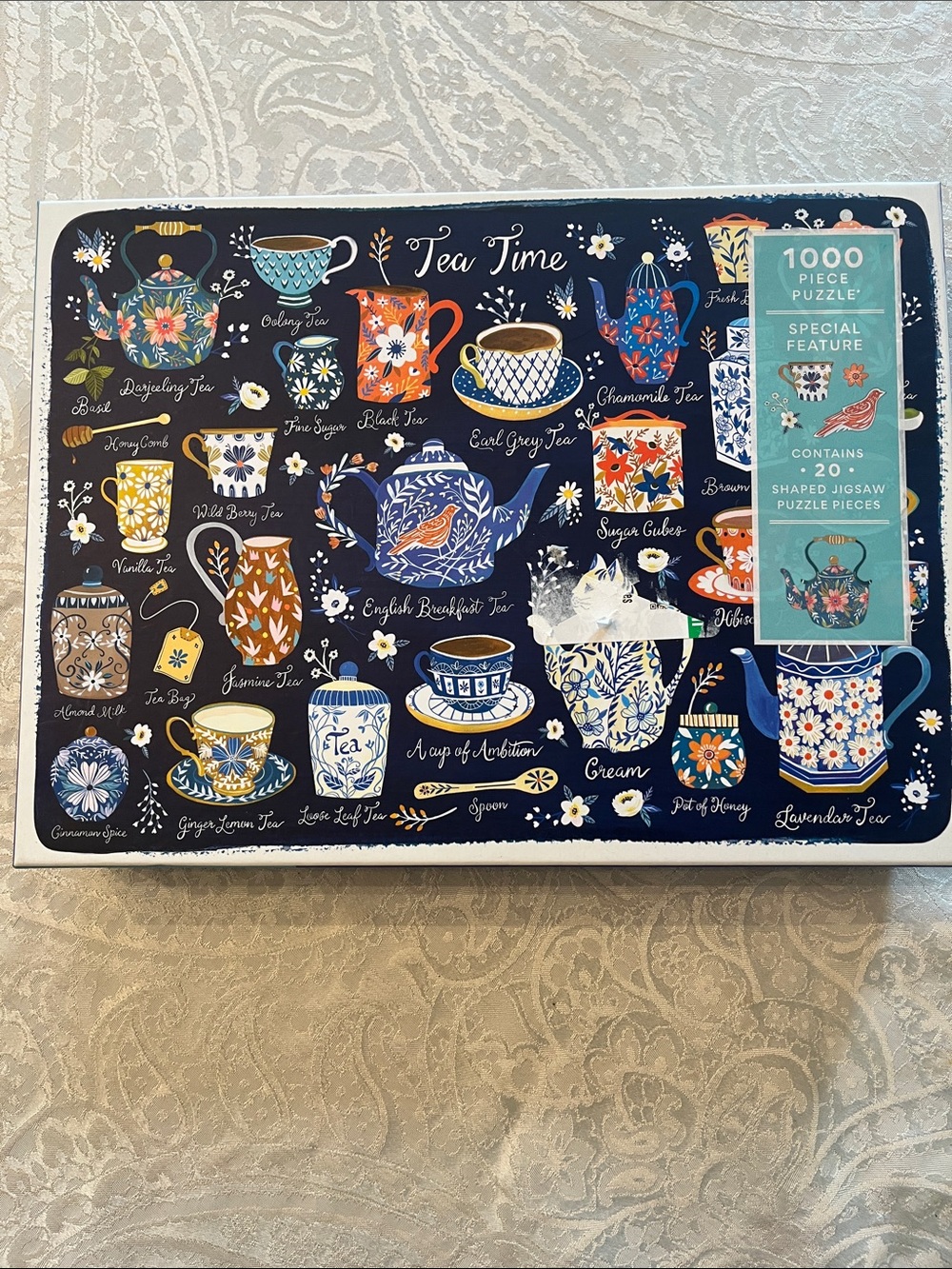 Tea Time 1000-Piece Puzzle - by Galison in EUC!